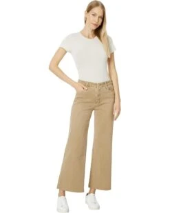 KUT from the Kloth Meg High-Rise Fab Ab Wide Leg Raw Hem -Toast In Toast | Jeans -Wear Style Shop 610RMO0IipL. AC SR736920