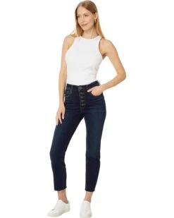 KUT from the Kloth Rachael High-Rise Fab Ab Mom Jean-Btn Fly Raw Hem In Royal | Jeans 7 KUT from the Kloth Rachael High-Rise Fab Ab Mom Jean-Btn Fly Raw Hem In Royal | Jeans -Wear Style Shop 612PkPc6UfL. AC SR736920
