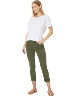 KUT from the Kloth Amy Crop Straight Leg- Roll-Up Frey In Tree | Jeans -Wear Style Shop 61A2nXntW5L. AC SR736920