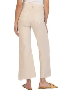 KUT from the Kloth Meg High-Rise Fab Ab Wide Leg Raw Hem in Milestone | Jeans -Wear Style Shop 61NOzensGwL. AC SR736920