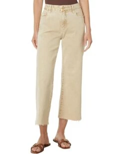 KUT from the Kloth Petite Meg High Rise Fab Ab Wide Leg Raw Hem | Jeans