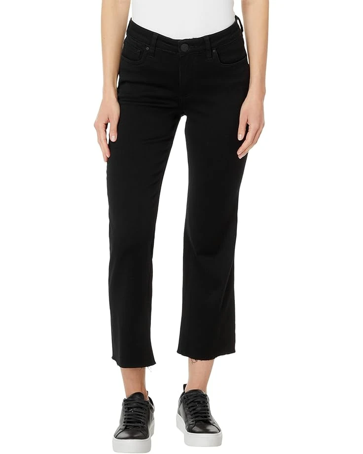 KUT from the Kloth Kelsey Petite Mid-Rise Ankle Flare - Inset in Black | Jeans 1 KUT from the Kloth Kelsey Petite Mid-Rise Ankle Flare - Inset in Black | Jeans