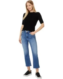 KUT from the Kloth Kelsey High-Rise Fab Ab Ankle Flare With Raw Hem In Perceptual | Jeans -Wear Style Shop 61a48zL1n3L. AC SR736920