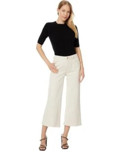 KUT from the Kloth Meg High-Rise Fab AB Eide Leg Raw Hem in Ecru | Jeans -Wear Style Shop 61cseps9yXL. AC SR736920