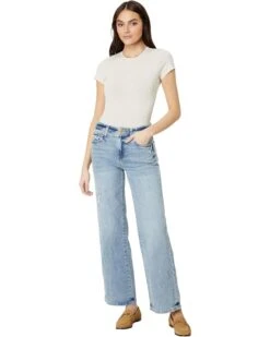 KUT from the Kloth Miller High-Rise Wide Legs-5 Pockets In Candescent | Jeans -Wear Style Shop 61hRGr4OnJL. AC SR736920