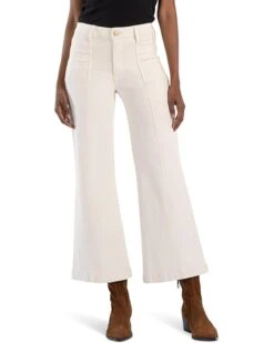 KUT from the Kloth Meg High Rise Wide Leg Double Frt Pockets Wide Hem | Jeans