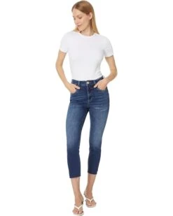 KUT from the Kloth Rachael Petite High-Rise Fab Ab Mom Raw Hem in Explore | Jeans -Wear Style Shop 61lIf4RuuAL. AC SR736920