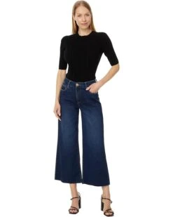 KUT from the Kloth Meg High-Rise Fab AB Wide Leg with Raw Hem in Exhibited | Jeans -Wear Style Shop 61lyQS29dYL. AC SR736920