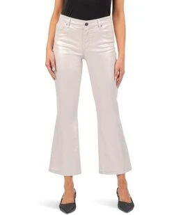 KUT from the Kloth Kelsey High Rise Fab Ab Ankle Flare With Wide Hem | Jeans