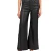 KUT from the Kloth Meg High-Rise Fab Ab Wide Leg Wide Hem In Black | Pants