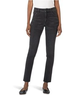 KUT from the Kloth Reese High Rise Fab Ab Ankle Straight Raw Hem | Jeans -Wear Style Shop 719i5b s3WL. AC SR736920