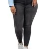KUT from the Kloth Plus Size Charlize High Rise Fab Ab Cigarette Leg-Raw Hem | Jeans