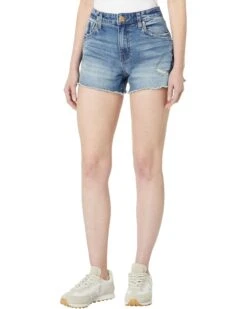 KUT from the Kloth Jane High-Rise Shorts With Fray Hem