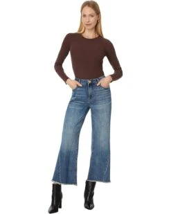 KUT from the Kloth Petite Meg High-Rise Fab Ab Wide Leg Back Forward Raw Hem in Reliance | Jeans -Wear Style Shop 71Cf2qzdqLL. AC SR736920