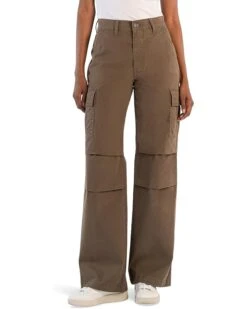 KUT from the Kloth Miller High-Rise Straight Wide Leg Cargo Pockets in Oregano | Jeans