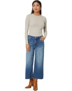 KUT from the Kloth Petite Meg High-Rise Fab AB Wide Leg in Milestone | Jeans -Wear Style Shop 71DwZjSpewL. AC SR736920