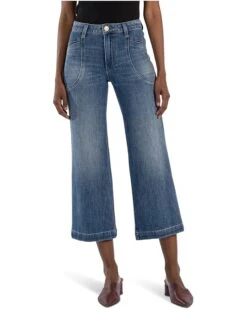 KUT from the Kloth Meg High Rise Frt Pockets Inset Basic Bck | Jeans