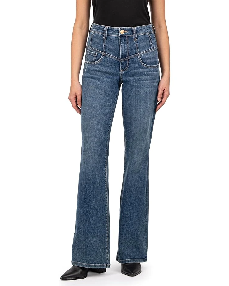 KUT from the Kloth Ana High-Rise Flare-front Yoke In Deluxe | Jeans 1 KUT from the Kloth Ana High-Rise Flare-front Yoke In Deluxe | Jeans