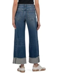 KUT from the Kloth Meg High-Rise Fab Ab Wide Leg Roll Up | Jeans 6 KUT from the Kloth Meg High-Rise Fab Ab Wide Leg Roll Up | Jeans -Wear Style Shop 71HB9YYfQ2L. AC SR736920