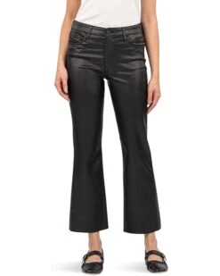 KUT from the Kloth Kelsey High Rise Ankle Flare With Raw Hem | Jeans