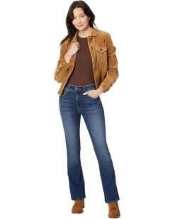 KUT from the Kloth Petite Natalie High-Rise Fab Ab Bootcut in Allied | Jeans -Wear Style Shop 71HmZ5CWH L. AC SR736920