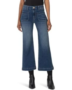 KUT from the Kloth Meg High Rise Wide Leg W Patch Pockets Reg Hem | Jeans