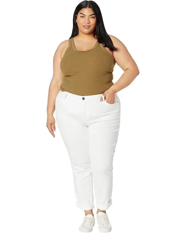 KUT from the Kloth Plus Size Catherine Boyfriend in Optic White | Jeans 4 KUT from the Kloth Plus Size Catherine Boyfriend in Optic White | Jeans - Image 4