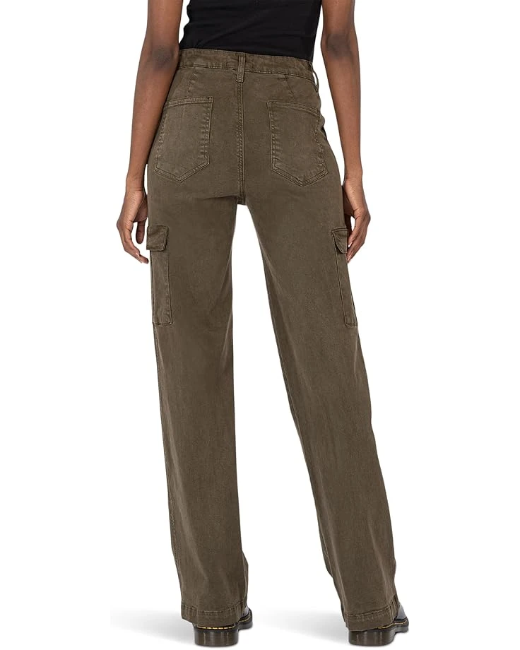 KUT from the Kloth Miller High-Rise-Wide Leg Pants with Cargo Pockets in Olive | Jeans 2 KUT from the Kloth Miller High-Rise-Wide Leg Pants with Cargo Pockets in Olive | Jeans - Image 2