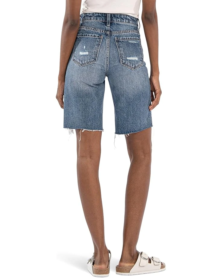 KUT from the Kloth Hailey High-Rise Bermuda-Basic Raw Hem | Shorts 2 KUT from the Kloth Hailey High-Rise Bermuda-Basic Raw Hem | Shorts - Image 2