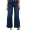 KUT from the Kloth Meg High-Rise Fab Ab Wide Leg Raw Hem In Demure | Jeans