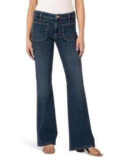 KUT from the Kloth Ana Petite Flare With Patch Pockets Reg Hem | Jeans