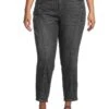 KUT from the Kloth Plus Size Reese High Rise Fab Ab Ankle Straight in Create | Jeans
