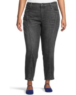 KUT from the Kloth Plus Size Reese High Rise Fab Ab Ankle Straight in Create | Jeans