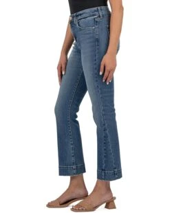 KUT from the Kloth Kelsey High Rise Ankle Flare- Wide Hem Side Inset | Jeans -Wear Style Shop 71UTG9g3JNL. AC SR736920
