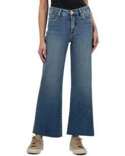 KUT from the Kloth Meg High-Rise Fab Ab Wide Leg Raw Hem | Jeans -Wear Style Shop 71UkdkPGIgL. AC SR736920