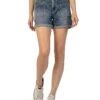 KUT from the Kloth Jane High-Rise Shorts Roll-Up W/ Pork Chop Pockets