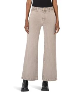 KUT from the Kloth Meg High Rise Fab Ab Wide Leg Slash Frt Pockets | Jeans