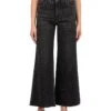 KUT from the Kloth Meg High-Rise Fab Ab Wide Leg Raw Hem In Illuminated | Pants
