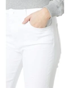 KUT from the Kloth Kelsey High-Rise Ankle Flare with Raw Hem in Optic White | Jeans -Wear Style Shop 71jAFOBufeL. AC SR736920