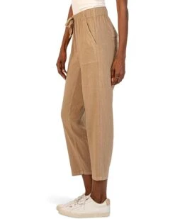 KUT from the Kloth Petite Rosalie - Drawstring Pants with Porkchop Pockets in Khaki | Jeans -Wear Style Shop 71m7jamCakL. AC SR736920