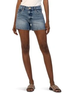 KUT from the Kloth Jane High-Rise Shorts With Five Pockets With Regular Hem