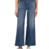 KUT from the Kloth MEG HIGH RISE WIDE LEG PATCH PKTS W/BRAID ON TOP | Jeans