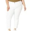 KUT from the Kloth Plus Size Catherine Boyfriend in Optic White | Jeans