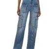 KUT from the Kloth Jean High-Rise Fab Ab Wide Leg -Patch Pockets W/ Flaps In Planned | Jeans