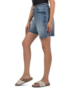 KUT from the Kloth Hailey High Rise Long Bermuda-Basic Raw Hem | Shorts -Wear Style Shop 71pgt8jFRDL. AC SR736920