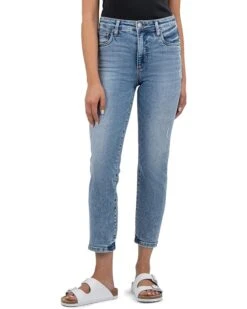 KUT from the Kloth Rachael High Rise Fab Ab Mom Regular Hem | Jeans