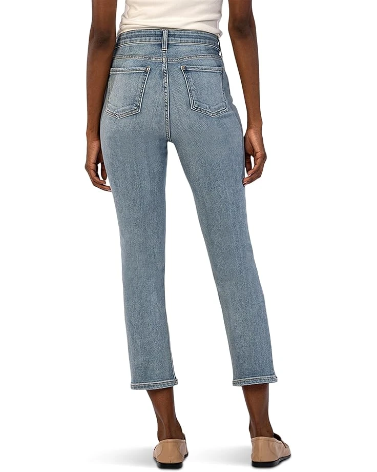 KUT from the Kloth Elizabeth High-Rise Crop Straight Legs Regular Hem In Supported | Jeans 2 KUT from the Kloth Elizabeth High-Rise Crop Straight Legs Regular Hem In Supported | Jeans - Image 2