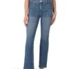 KUT from the Kloth Kelsey High-Rise Ankle Flare-Frt & Bck Patch Pockets | Jeans