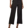 KUT from the Kloth Petite Topaz-Wide Leg Pant With Porkchop Pockets in Black | Jeans