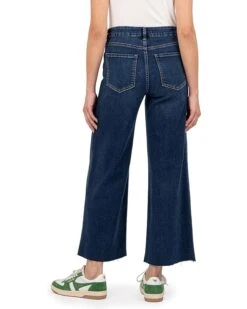 KUT from the Kloth Meg High-Rise Fab Ab Wide Leg Raw Hem In Demure | Jeans -Wear Style Shop 71wr1ZyECeL. AC SR736920